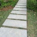 三明 芝麻黑小区踏步、汀步石铺装效果