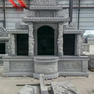 三明 芝麻灰高档墓碑，土墓，可定制
