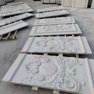 三明 芝麻白干挂雕花板