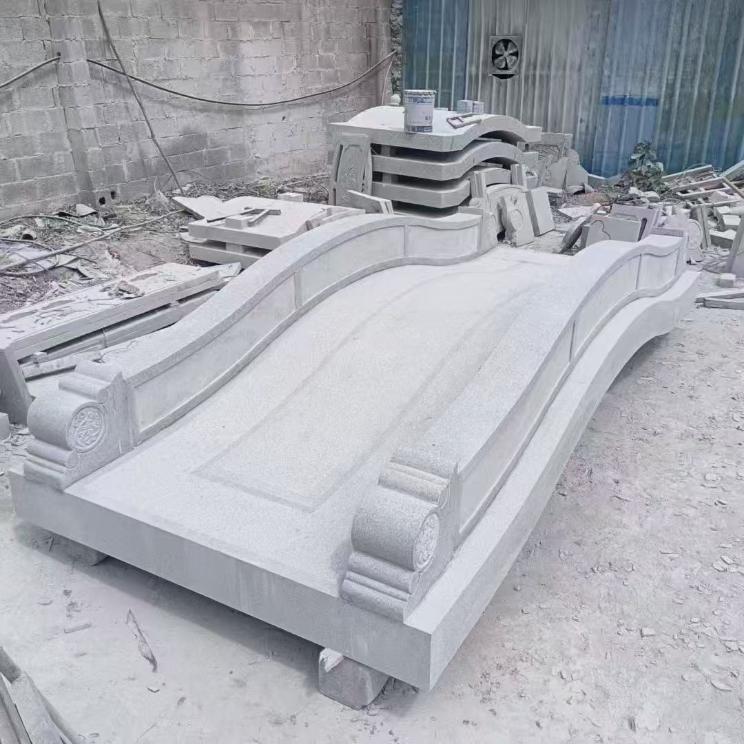 三明 芝麻灰花岗岩园林景观 小石桥