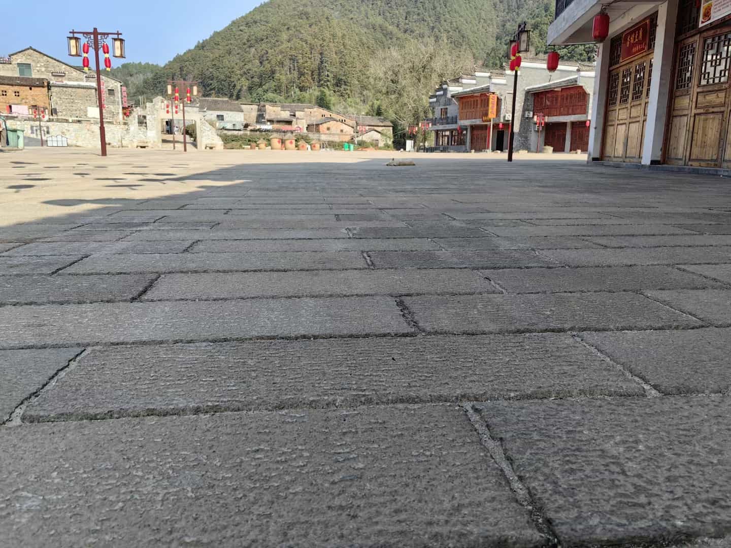 三明仿古石铺装效果